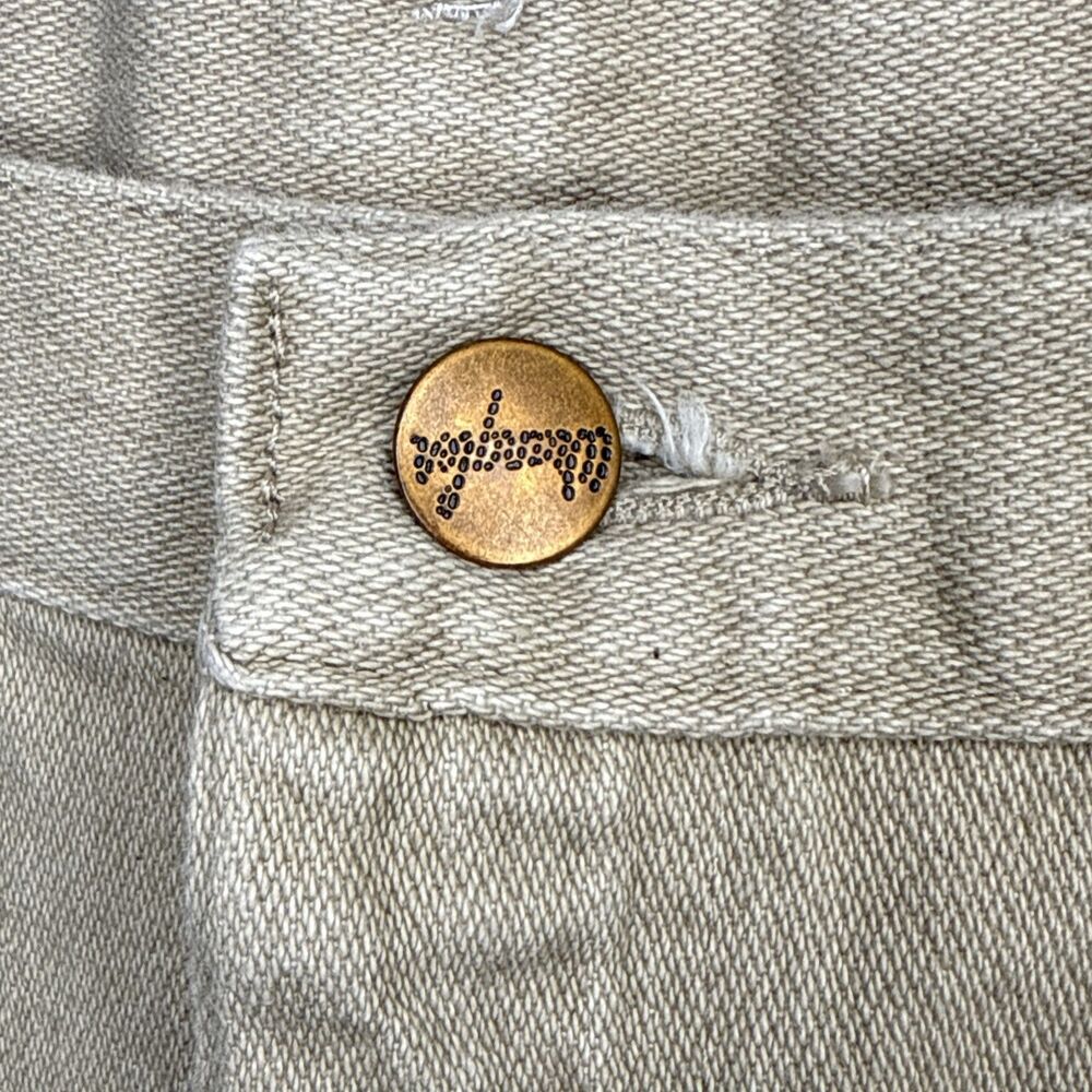 Wrangler Cowboy Cut Jeans Mens 36x34 Tan 936TAN Western Slim Fit Heavyweight Den - Picture 5 of 13